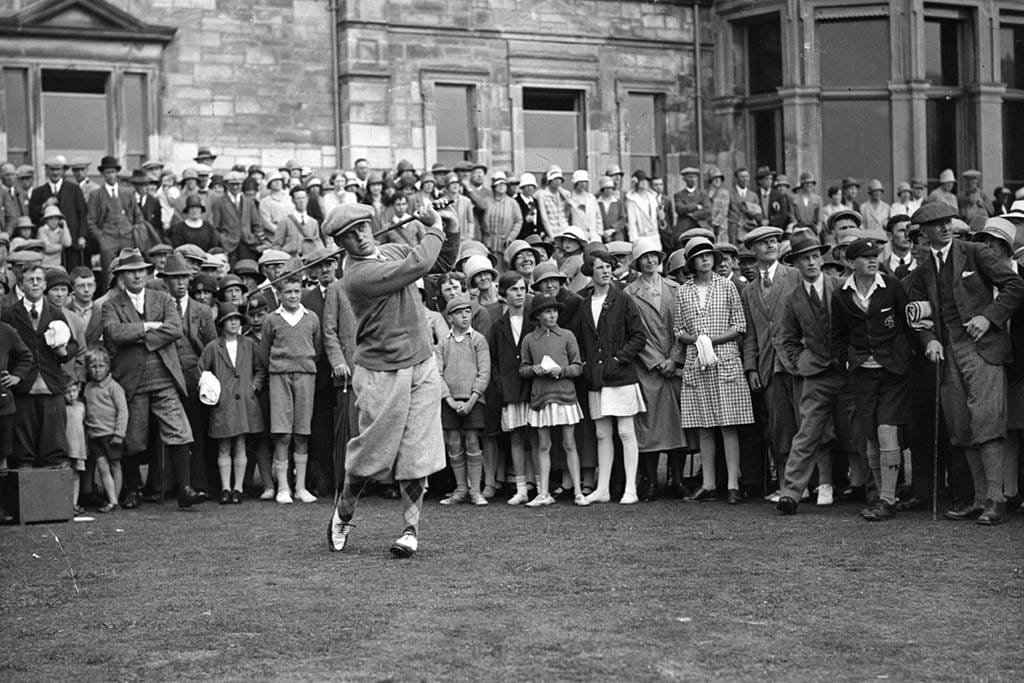 Bobby Jones, the Champion Golfer of 1930, at St Andrews
